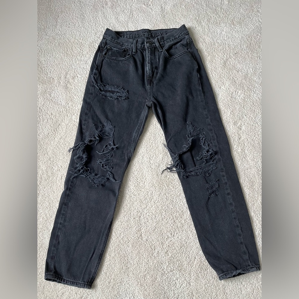american eagle 00 short mom jeans🦅